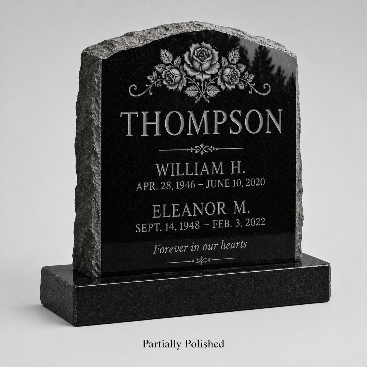 Cemetery stone engraving by NJ Stone Engravers artisans — image 5